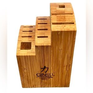 Ginsu 11 Slot Natural Wood Knife Block Holder Storage Block Only Chikara Series